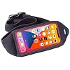 Tune Belt IP6 Running Belt – Waist Pack for Large Phone with Case | Fits iPhone 17/16/15/14/13 Pro Max, Plus, Galaxy Ultra – Touchscreen Window, Extra Pocket on Back of Neoprene Carrier