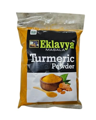 Eklavya Hand-Grounded Turmeric Powder 1Kg | 100% Pure & Natural Haldi | Vegan, Chemical-Free, Rich in Curcumin | Authentic Indian Spice for Cooking & Health