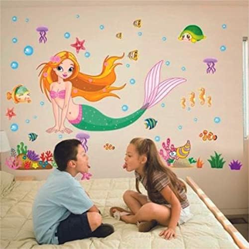 GADGETS WRAP Beautifull Mermaid Princess Wall Sticker for Living Room, Bed Room, Kide Room Size - 56 cm X 61CM-image-28