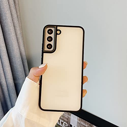 Coque Samsung S23 anti-rayures et anti-traces avec contour caméra en métal noir