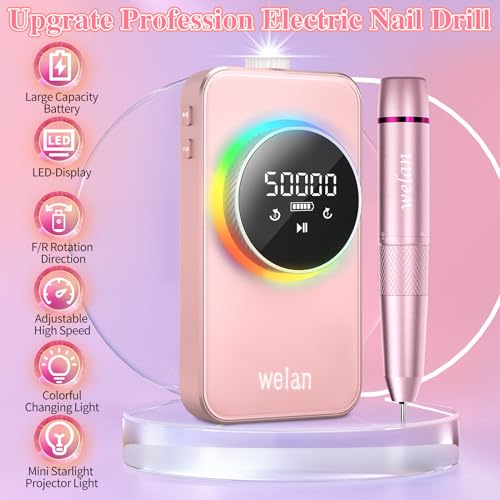 Kit Profesional de Lima Eléctrica para Uñas 50000RPM miniatura 2