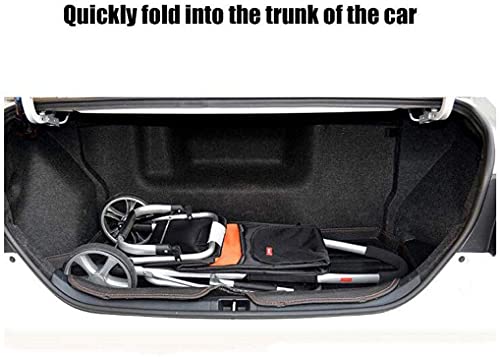 DEE Multifunktions-Einkaufstrolley, Mehrzweckwagen mit Sitz, faltbar, mit Stuhl, robust, leicht, Aufbewahrungswagen… – Bild 5