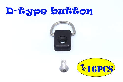 Fgen 16Pcs D-Type Buckles Backrest Buckles Special Buttons For Kayak Kayak Accessories #TOP2
