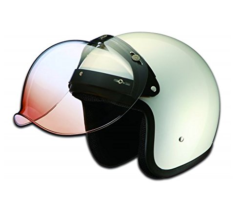 RIDEZ　ジェットヘルメット　　　　ミラーカラーバブルシールド付 Amazon.co.jp: 【RIDEZ】FINAL BUBBLE SHIELD ライズ ファイナルバブル