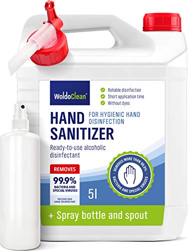 Disinfectant Liquid 5l with Spray Bottle and Pourer