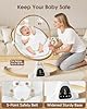 Baby Swings for Infants, Electric Infant Swing with 5 Speed Modes, 5-Point Harness, 3 Timer Settings, Built-in Lullabies & Bluetooth, Portable Modern Swing for Indoor & Outdoor (White) #3