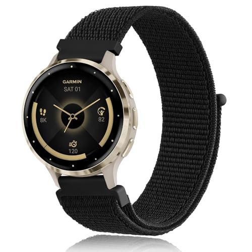 iCX|[coh Garmin Venu 3S / Venu 2S / Vivoactive 4S / Vivomove 3S EHb`oh 18mm NCbN[X\tgiC ߉\ȃXgohXgbv Garmin Forerun