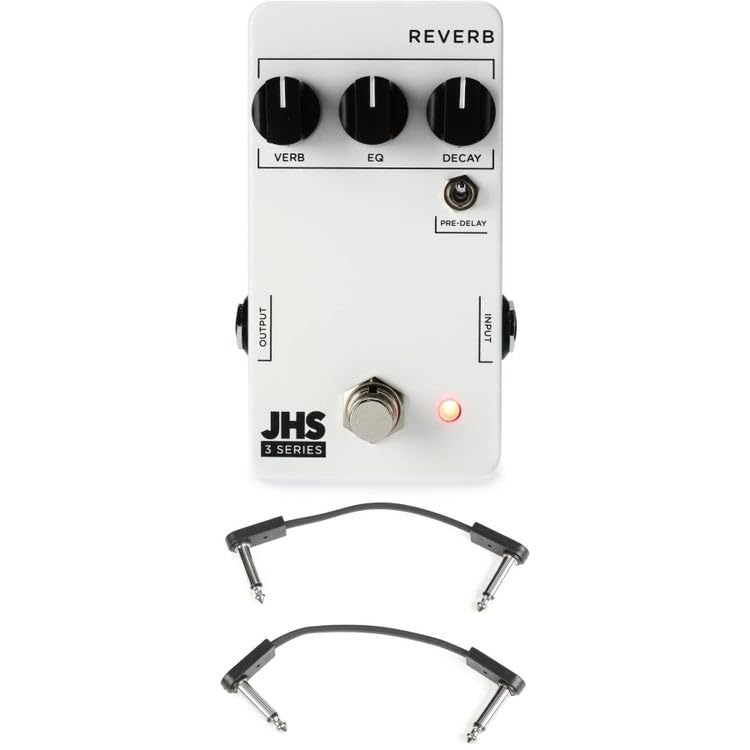 JHS 3 Series Reverb Pedal with Patch Cables