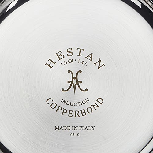 Hestan - Copperbond Collection - 100% Pure Copper Sauce Pan, Induction Cooktop Compatible, 1.5 Quart #TOP6