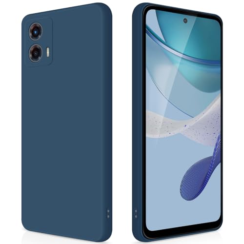 Coque silicone Moto G 5G 2023 bleue antichocs anti-rayures microfibre