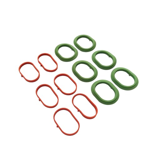 Image of Intake Manifold Upper and Lower Gasket Set For Mercedes-Benz C350 Ml350 C300 E400 Gle350 GLK350 SLK350 2012-2018 Replace 2761410180 2761410080