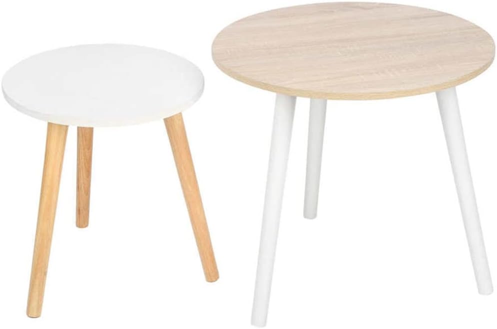 2pcs Modern Side Table Nesting Coffee End Tables Side Table Furniture Decor for Living Room Office (Color : Picture Color Size : One Size)