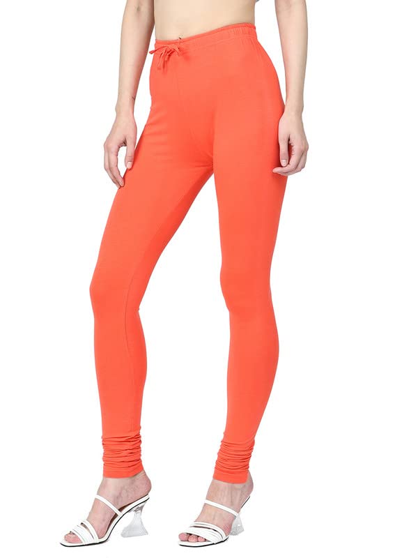 Image of Robinbosky Cotton Churidhar Leggings for Women - Stylish, Stretchable & Flattering Fit for All-Day Comfort