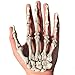 XONOR Halloween Skeleton Hands - Realistic Life Size Severed Plastic Grey Skeleton Hands for Halloween Props Decorations, 1Pair
