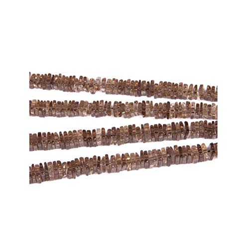 Quartz fumé perles pour collier de pierres précieuses en vrac Heishi carrées 6-7mm