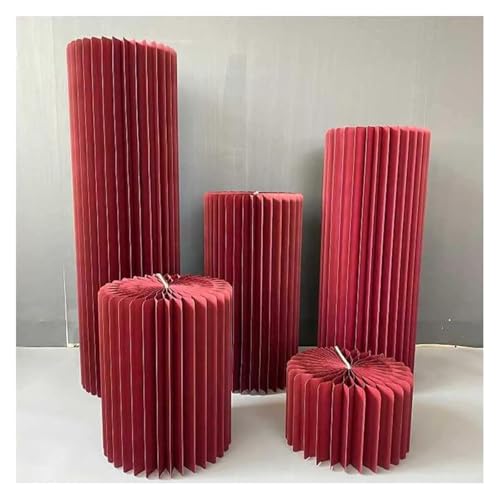 Support cylindrique empilable en carton : la solution gain de place pour vos décors de fête