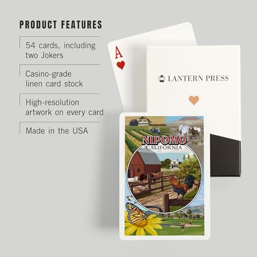 Baraja de póker Lantern Press 52 cartas adulto miniatura 3