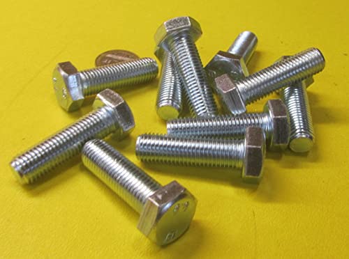 Class 8.8 Zinc Steel Bolts FT M12 x 1.5 mm x 40 mm Long 10 pcs.