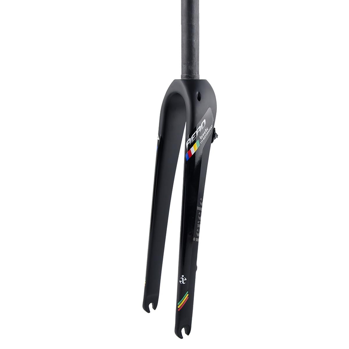 BSFHQS Starre Gabel Für Gravel Bikes 700C Rennräder Starrgabel QR Carbon Fahrrad Vordergabeln Scheibenbremsen Fahrrad Hartgabel 28,6mm Gerades/Konisches Rohr(Matte Black A,Straight) Sport & Freizeit