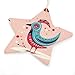 Bird Vector Illustration Christmas Tree Ornaments Star Shape Ceramic Xmas Tree Hanging Pendants Christmas Tree Decorations for Xmas Family Party Holiday Decorative