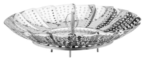 Judge Stainless Steel Basket Steamer on Legs 14cm-24cm Gift Boxed