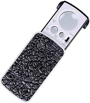 Screen Magnifier A Magnifying Glass to Read The Identification Office 3LED Hand Magnifier lamp HD Zoom 30 Times 40 Times 50 Times Magnifier with LED Light Double The Comfort