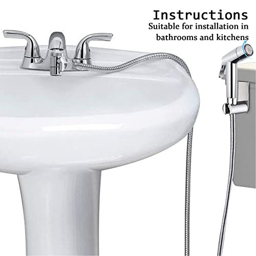 Handheld Bidet Sprayer Toilet Bathroom Douche Cloth Washing Diaper Cleaning Shower Head with with 2 Way Shower Diverter - Image 4
