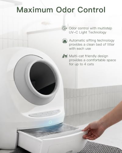 Image of Casa Leo Automatic Self-Cleaning Cat Litter Box