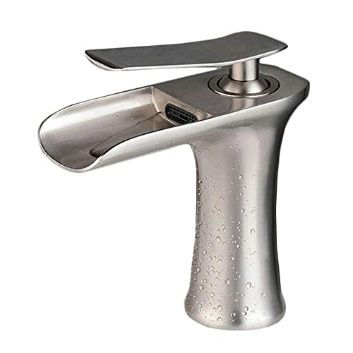 Robinet mitigeur cascade en laiton noir pour évier de cuisine moderne