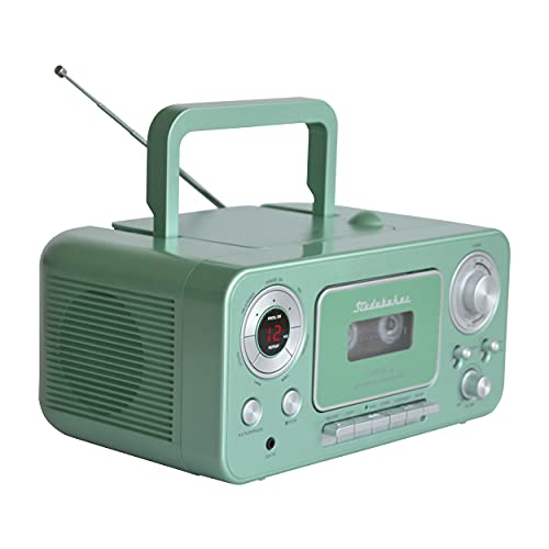 Image of Studebaker SB2135BTTS Portable Stereo CD Player with Bluetooth, AM /FM Stereo Radio and Cassette Player /Recorder