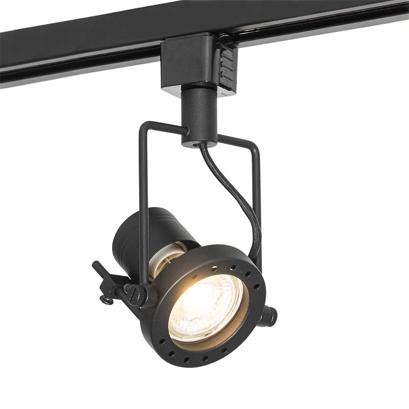 QAZQA Go Nine Tubo Industrie-Spot Set - 2-flammig, Schwarz, Verstellbar, G9 Fassung, Für Decke