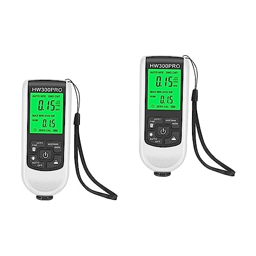 Medidor de espesor de recubrimiento automotriz Baluue, digital, precisión alta, para pinturas magnéticas y no magnéticas, rango 0-2000 μm, 2 unidades miniatura 1