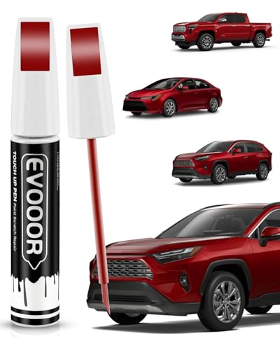Image of 3R3 Barcelona Red Pearl Touch Up Paint Compatible with Toyota Exact Match 2 in 1 Touch up Paint for Chips and Nicks Repair