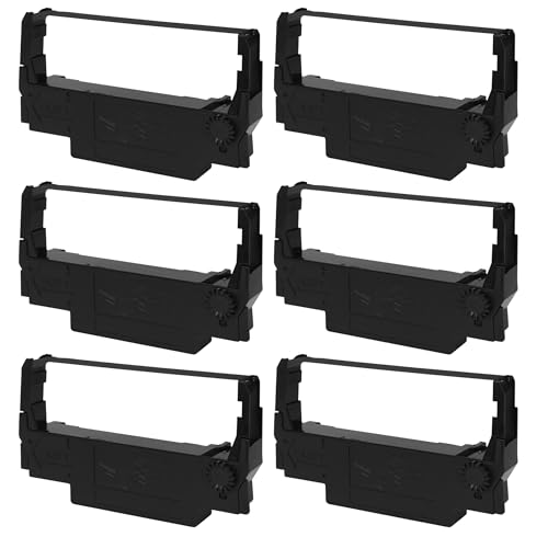 Cintas de tinta negra 6 unidades para impresora Epson miniatura 1