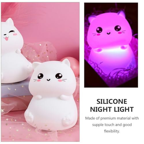 Lámpara de mesa de noche de silicona con carga USB miniatura 3