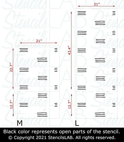 Jean - Scandinavian Decor Wall Stencil- Modern Allover Wall Stencil- Large Herringbone Pattern Paint Stencils- Large Wall Stencils- Wall Stencils For Painting- 652/M #TOP5