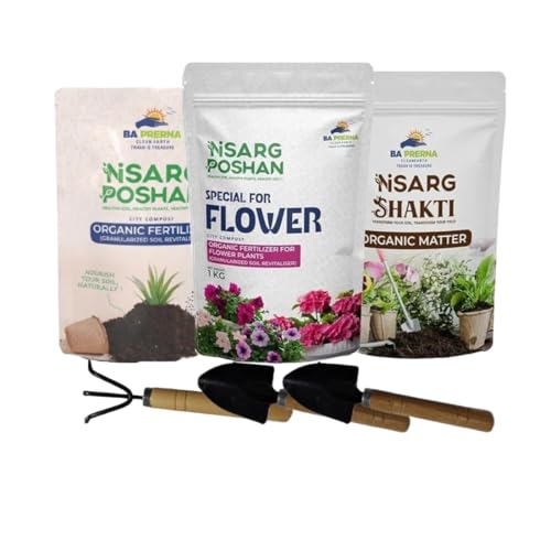 Image of Nisarg Poshan Organic Fertilizer for Plants 4.2kg | Kitchen Garden Combo | Flower Fertilizer | Fertilizer For Plants Home Garden