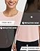 baleaf Women's Short Sleeve Workout Shirts Athletic Tops Sun Protection Breathable T-Shirts Quick Dry Gym Running Tennis Light Pink M