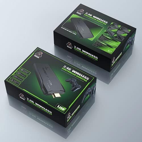 Game Stick 128GB: 40000 Jogos, Controle Sem Fio HD 2.4G, Console Videogame Retrô 4K