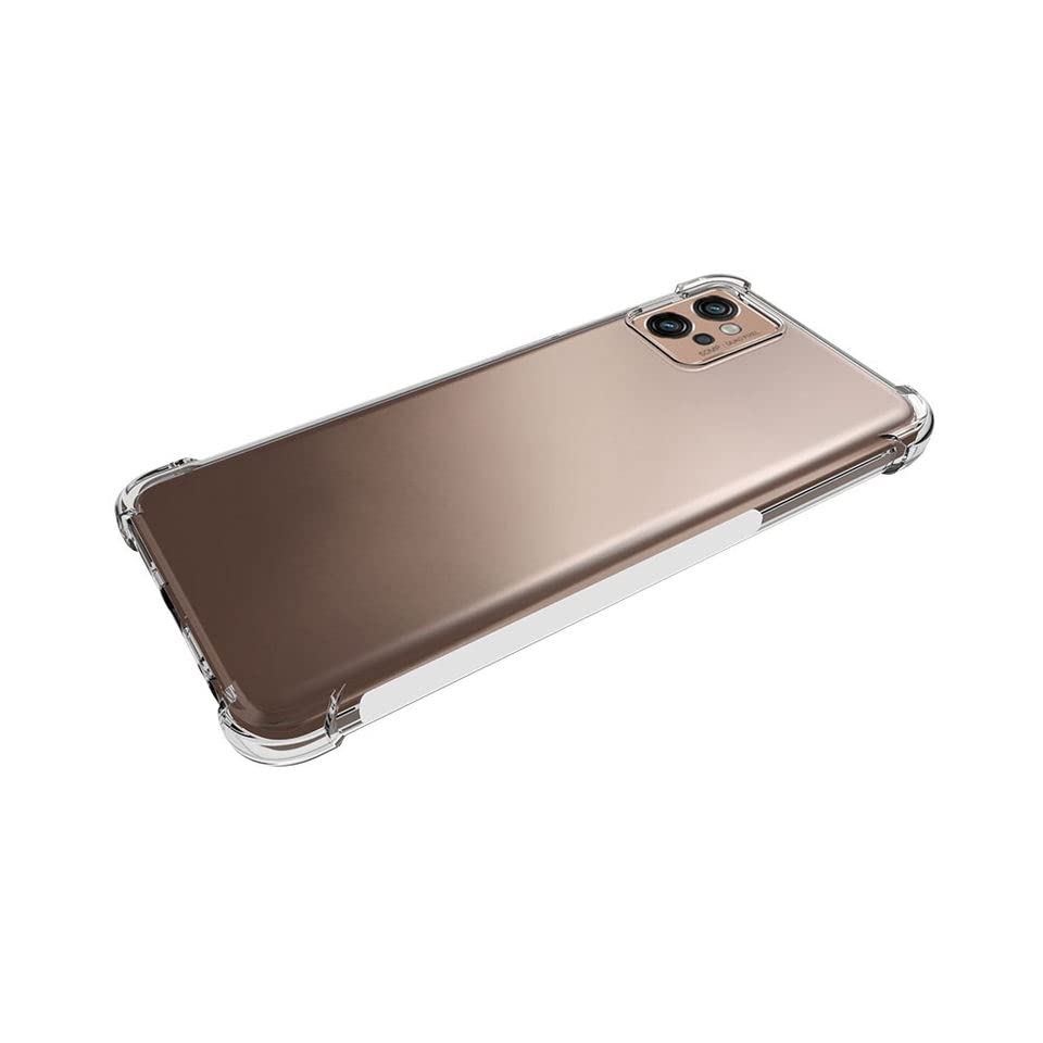Image of Bumper || Transparent || Edge to Edge Protection Back case Cover for Moto G32 - Transparent