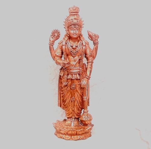 Image of Copper Idols of god Guruvayurappan, Height 9.5 cm, 147 gram, Copper Handmade, Pack of 1 Piece