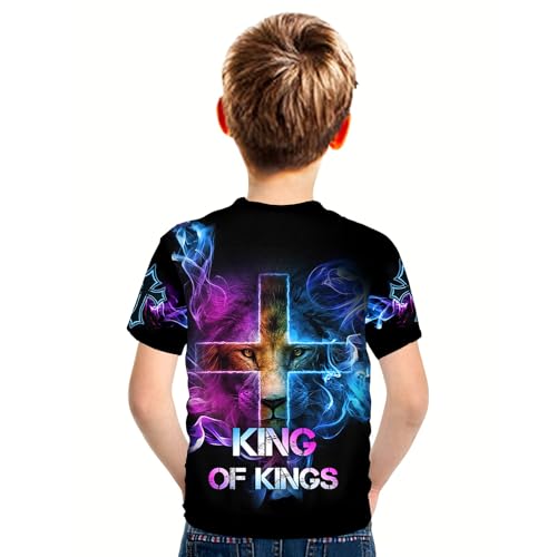 Kid 3D Graphic T Shirts Printed Casual Short Sleeve Shirt Tees for Boys Girls4