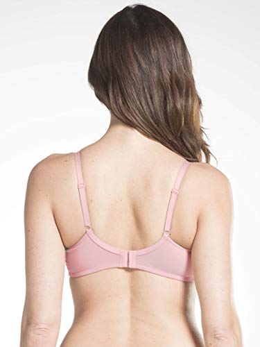 Image of Jockey ES19 Women's Wirefree Non Padded Super Combed Cotton Elastane Stretch Full Coverage Plus Size Bra with Lace Styling and Adjustable Straps