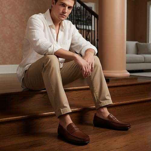 Image of Marc Joseph New York Men's Casual Hands Free Slip on Penny Loafers