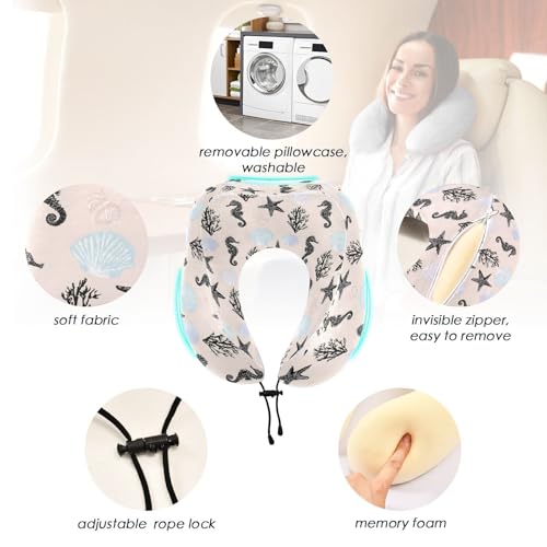 Almohada cervical de espuma viscoelástica multicolor miniatura 2