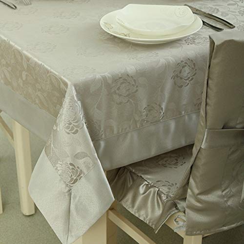 Nappe rectangle en jacquard pour table basse de salon