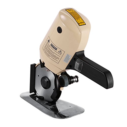 Preisvergleich Produktbild BuoQua 100MM Elektroschere für Stoff 250W Rundklingen Cutter Achteckige Elektrische Universalschere