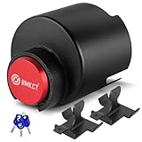 BMKCT Trailer Lock for 2 & 2 5/16 Inch Couplers, 2 in 1 Special Upgraded Anti-Theft Heavy Duty Steel Trailer Hook Lock, Camper Accessories for RV, Trailer, Boat, Pickup Truck (Red)