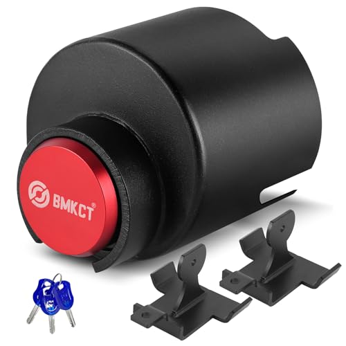 Trailer Lock for 2 & 2 5/16 Inch Couplers, 2 in 1 Special Upgraded Anti-Theft Heavy Duty Steel Trailer Hook Lock, Camper Accessories for RV, Trailer, Boat, Pickup Truck (Red)