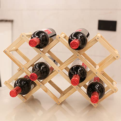 Soporte para vino de madera para 3 botellas, pack x2 miniatura 1